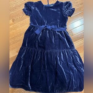 Crewcuts Velvet Purple Dress Size 10